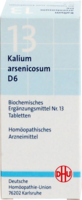 BIOCHEMIE DHU 13 Kalium arsenicosum D 6 Tabletten