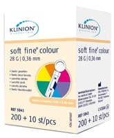 KLINION Soft fine colour Lanzetten 28 G