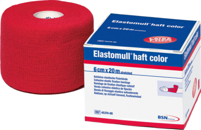 ELASTOMULL haft color 8 cmx20 m Fixierb.rot