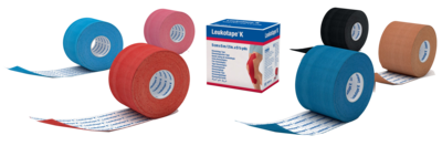 LEUKOTAPE K 7,5 cm rot