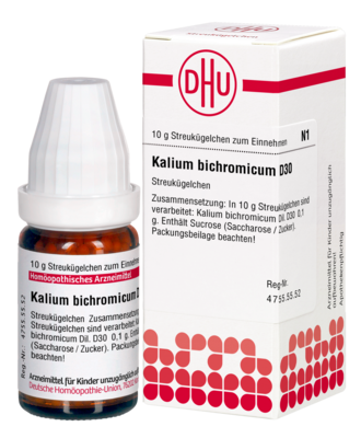 KALIUM BICHROMICUM D 30 Globuli