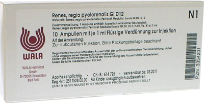 RENES REGIO pyelorenalis GL D 12 Ampullen