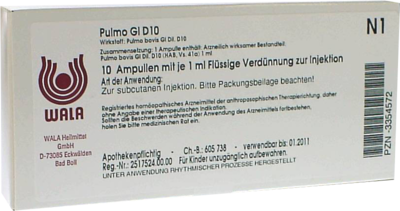 PULMO GL D 10 Ampullen