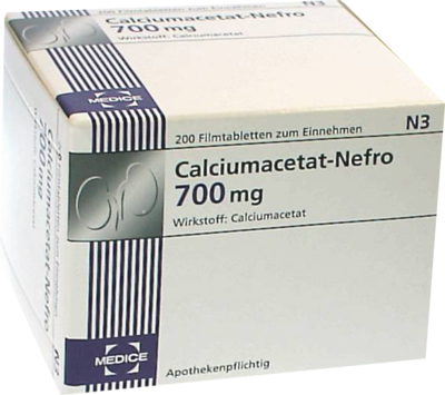 CALCIUMACETAT NEFRO 700 mg Filmtabletten