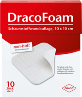 DRACOFOAM Schaumstoff Wundauflage 10x10 cm