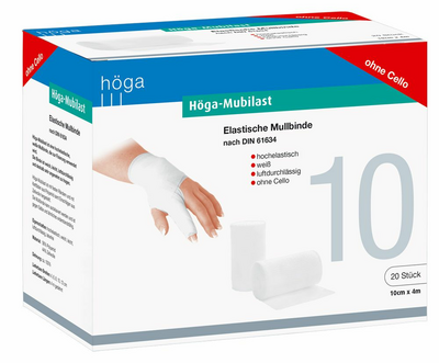 HÖGA-MUBILAST Fixierbinde 10 cmx4 m o.Cellophan