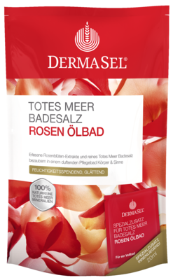 DERMASEL Totes Meer Badesalz+Rose SPA