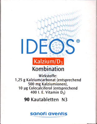 IDEOS 500 mg/400 I.E. Kautabletten