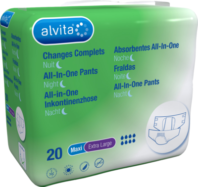 ALVITA All-in-One Inkontinenzhose maxi xl Nacht