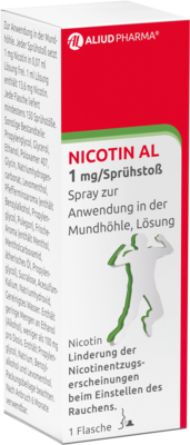 NICOTIN AL 1 mg/Sprühstoß Spray z.Anw.i.d.Mundhö.