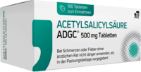 ACETYLSALICYLSÄURE ADGC 500 mg Tabletten